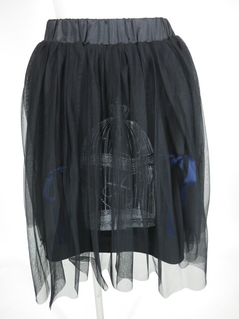 BLACK MIQURI 夜の帳の鳥かごチュールスカート