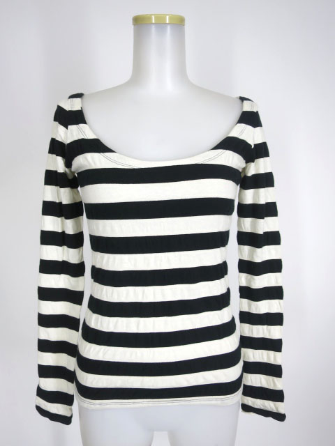 alice auaa ボーダー長袖カットソー