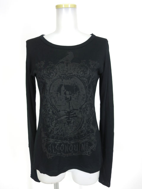 ALGONQUINS ボタニカルフレームスカルプルオーバー長袖カットソー