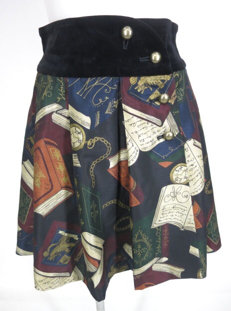 Jane Marple ブック柄スカート