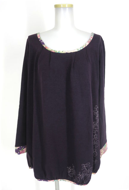 gouk 和柄パイピングニットプルオーバー