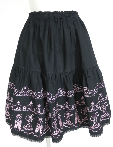 Shirley Temple バレリーナシューズ刺繍スカート