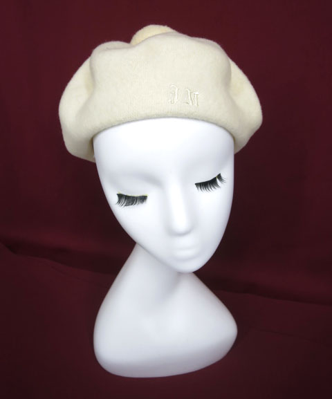 Jane Marple ボンボン付きベレー帽