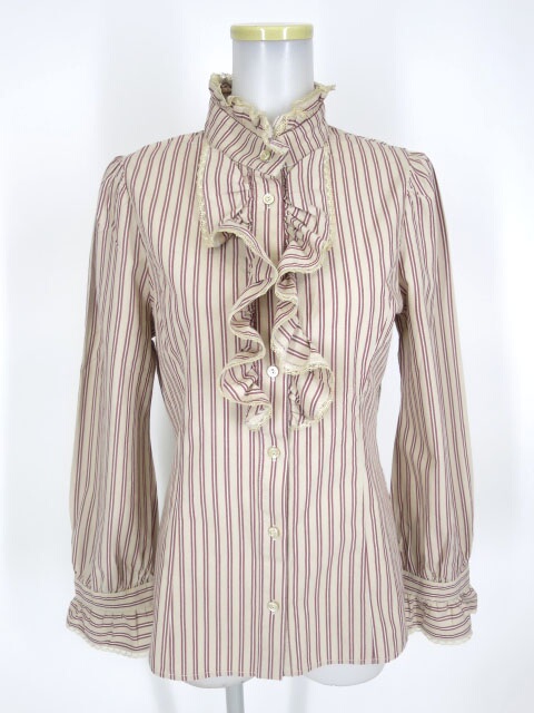 MIHO MATSUDA アザリア　レジメンタルストライプシャツ