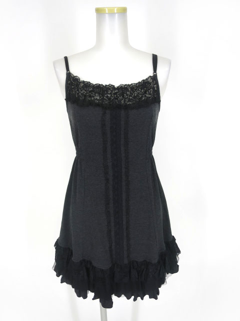 OZZ ONESTE レース付きキャミワンピース