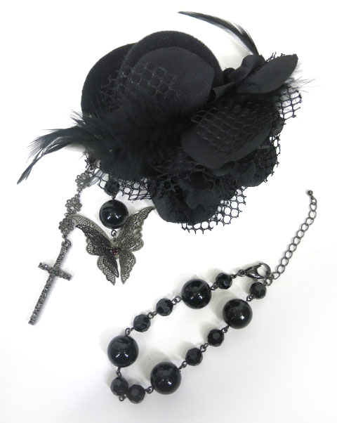 BPN ミニハット型クリップ、ブレスレット セット