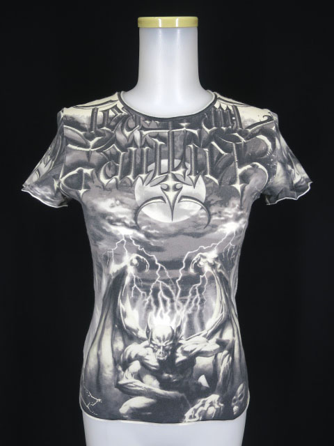 Jean Paul GAULTIER FEMME 悪魔プリント半袖カットソー
