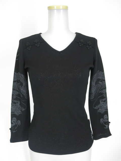 Ozz On hikozoh 袖龍プリントカットソー