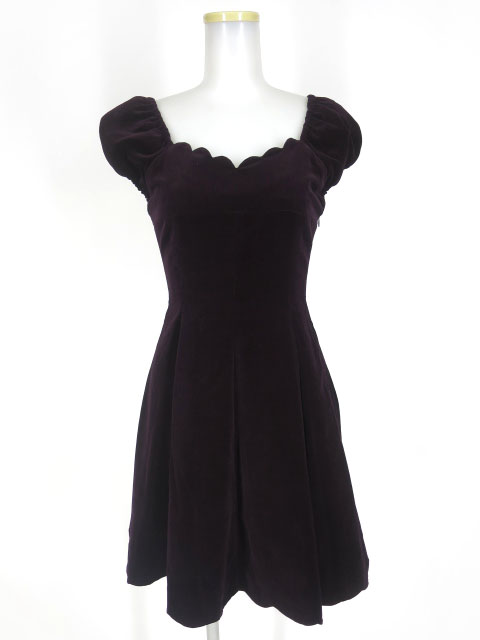 Victorian maiden 別珍スカラップエプロンドレス