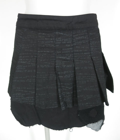 h.ANARCHY 英字柄プリーツスカート