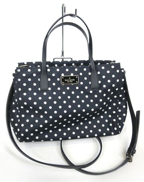kate spade ドット柄ハンドバッグ