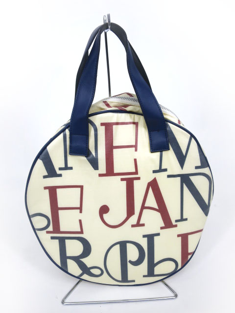 Jane Marple ロゴ柄円形バッグ