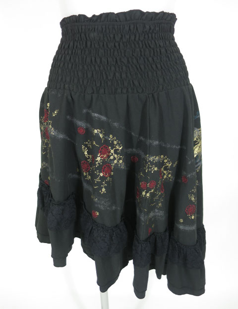 OZZ ONESTE 梅刺繍入りスカート