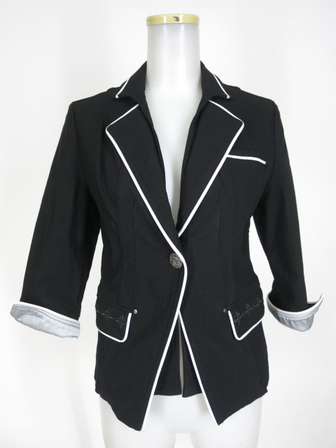 OZZ ONESTE パイピング七分袖ジャケット