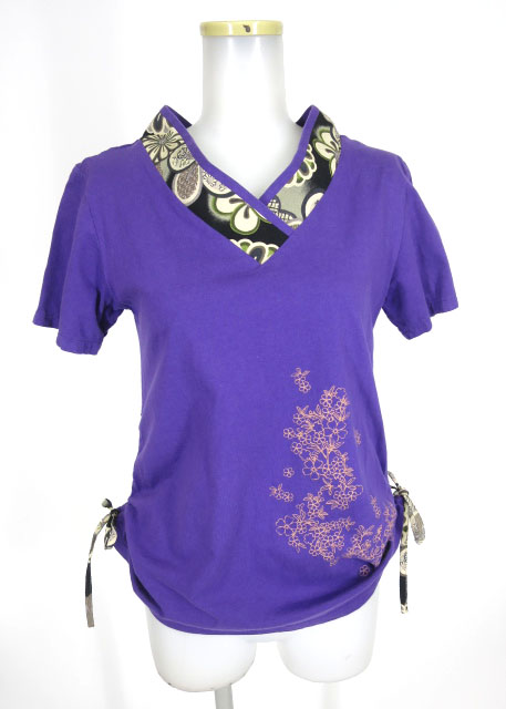 gouk 着物襟半袖カットソー