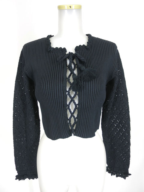 Jane Marple フロント編み上げニット