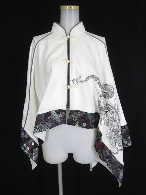 Qutie Frash アシメポンチョカーディガン