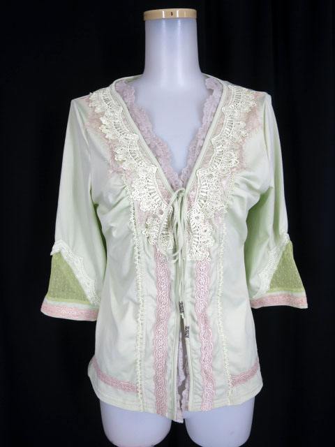 Rozen Kavalier フックボタン七分袖カーディガン