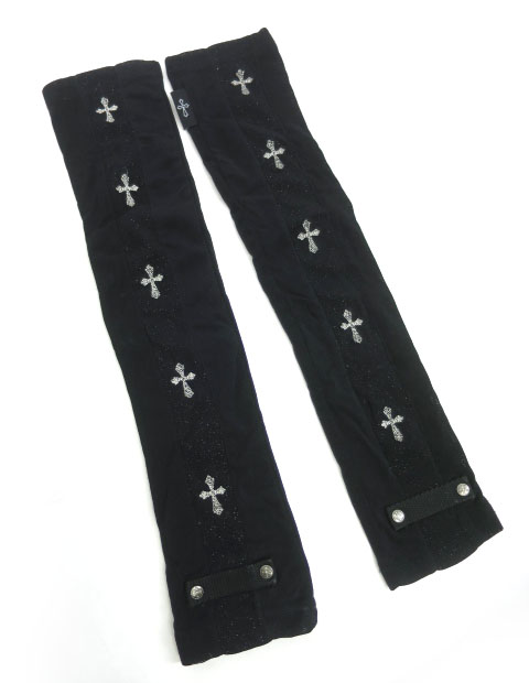 Ozz Croce クロス刺繍入りメッシュアームカバー