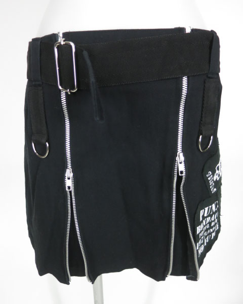 SEX POT ジッププリーツパンクスカート