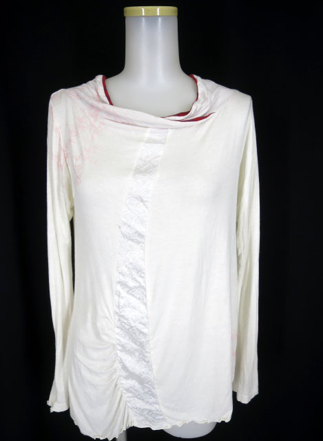 gouk 市松チェック襟長袖カットソー