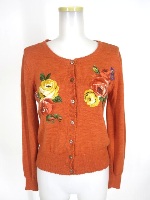 Jane Marple Dans Le Salon ローズ刺繍カーディガン