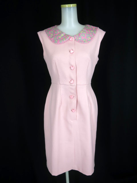 MILK ハートボタンノースリーブワンピース