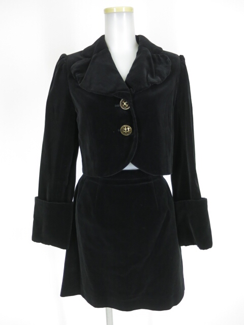 Jane Marple 別珍ジャケット＆スカート セットアップスーツ