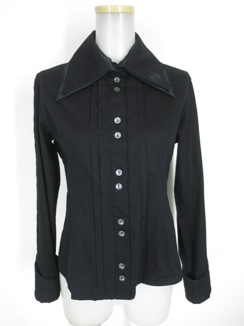 ALICE and the PIRATES Monochrome Rose ワッペン付きブラウス