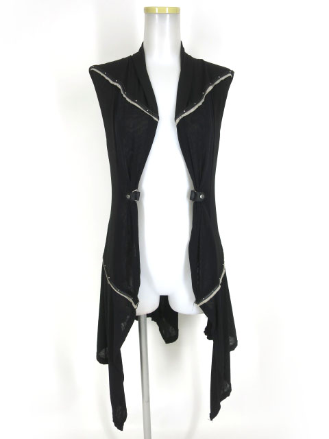 Ozz Croce メッシュチュール切替ロングジレ