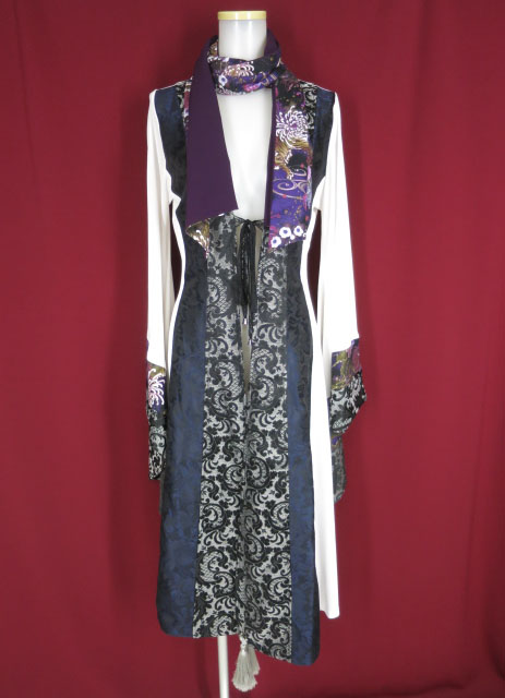 Qutie Frash ストール襟着物ロングカーディガン