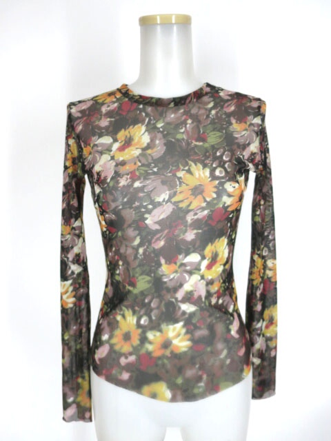 Jean Paul GAULTIER FEMME 花柄パワーネット長袖カットソー
