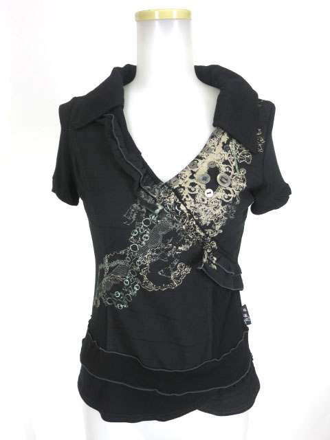 Ozz Croce 衿付きVネック半袖カットソー