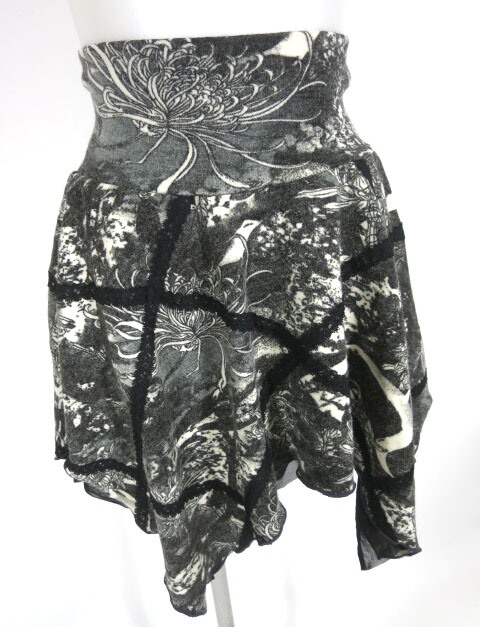 Ozz On 和柄ニットスカート