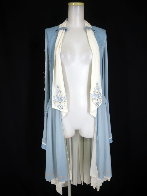 OZZ ONESTE 肩開きメッシュチュール着物袖ロングカーディガン