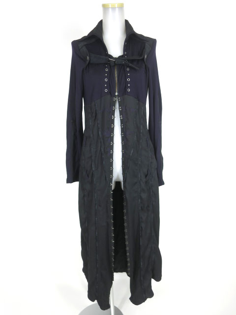 Ozz Croce フックボタンロングシャツワンピース