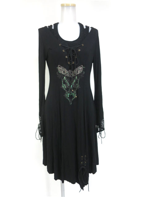 Rozen Kavalier 編み上げ＆レース付き長袖チュニック