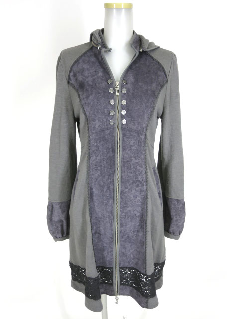 OZZ ANGELO フード付きロングカーディガン