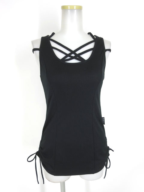 Ozz Croce バック刺繍リブタンクトップ