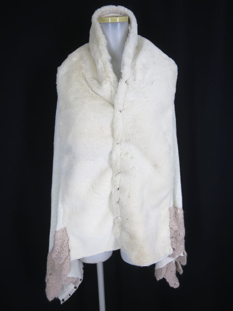 Rozen Kavalier ニット×フェイクファー切替多機能ストール