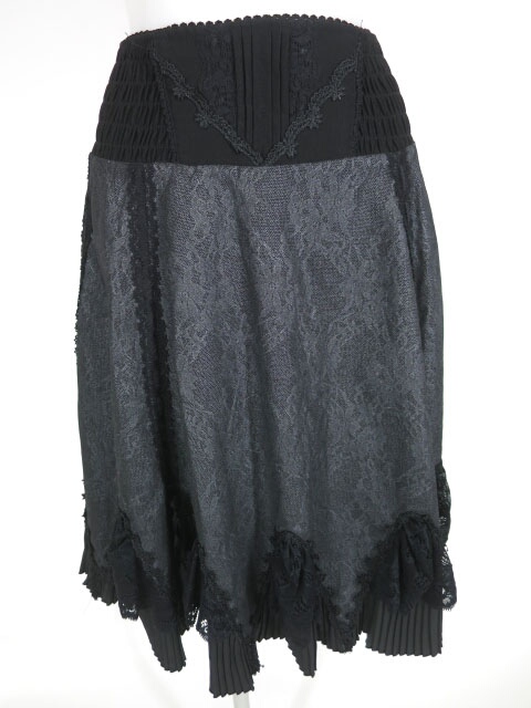 OZZ ONESTE レースラメプリント柄2wayスカート