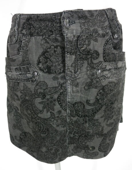 Ozz Croce ペイズリー柄コーデュロイスカート