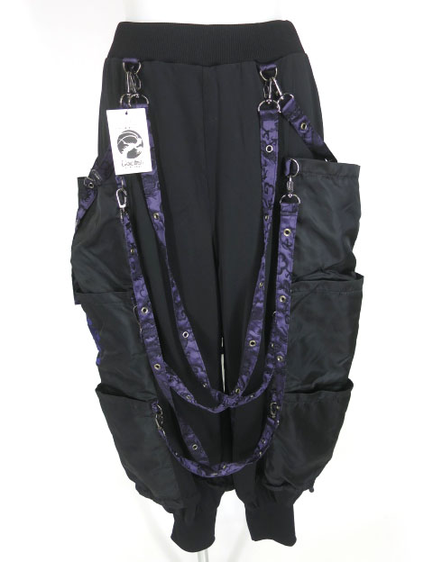 Qutie Frash ストラップ付きサイドポケットサルエルパンツ