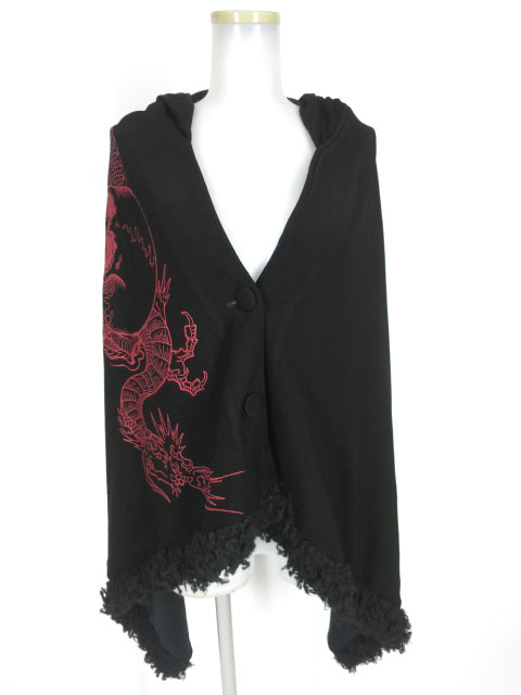 Qutie Frash フード付きケープポンチョ