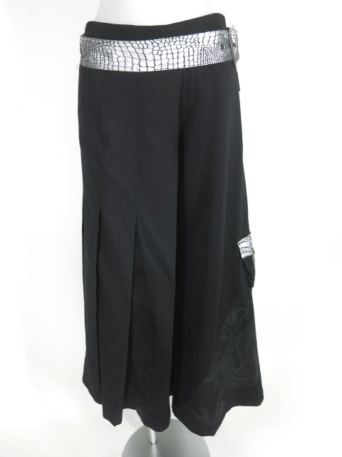 Qutie Frash オーバースカート付きワイドパンツ