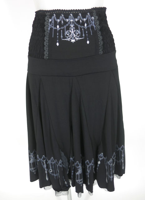 OZZ ONESTE 燭台プリント2wayスカート