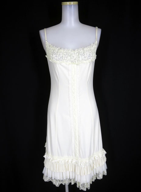 OZZ ONESTE レース付きキャミワンピース