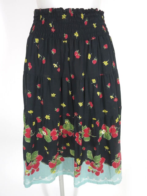 Jane Marple ボーダーストロベリーのスカート