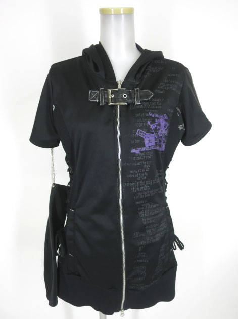 h.ANARCHY フード付き半袖ジャージ