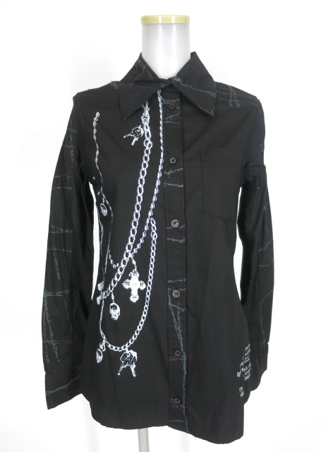 h.ANARCHY チェーンプリントシャツ